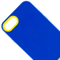Чехол TPU+PC Bichromatic для Apple iPhone 7 / 8 / SE (2020) (4.7") Navy Blue / Yellow