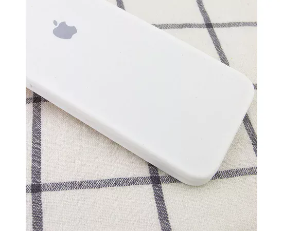 Чехол Silicone Case Square Full Camera Protective (AA) для Apple iPhone 7 / 8 / SE (2020) (4.7") Белый / White
