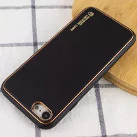 Кожаный чехол Xshield для Apple iPhone 7 / 8 / SE (2020) (4.7") Черный / Black