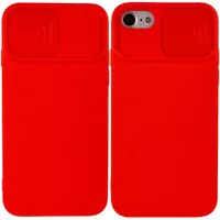Чехол Camshield Square TPU со шторкой для камеры для Apple iPhone 7 / 8 / SE (2020) (4.7") Красный
