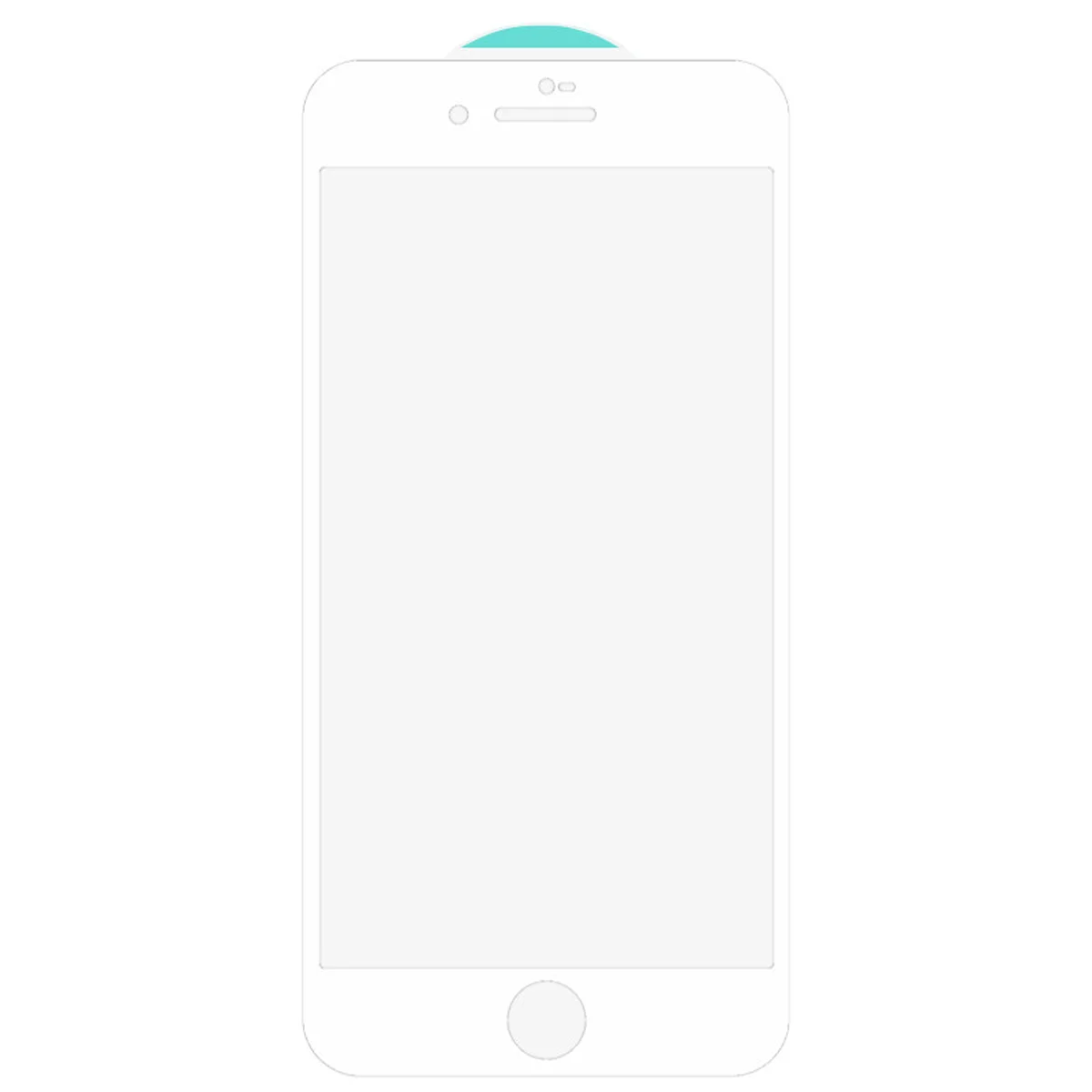 Захисне скло SKLO 3D (full glue) для Apple iPhone 7/8 / SE (2020) (4.7 ") Білий