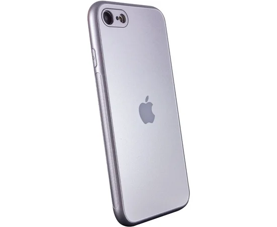 TPU+Glass чохол Matte Candy Full camera для Apple iPhone 7 / 8 / SE (2020) (4.7") Білий