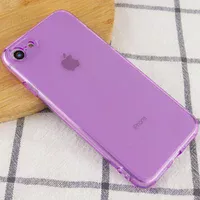 Матовий напівпрозорий TPU чохол із захистом камери для Apple iPhone 7/8 / SE (2020) (4.7 ") Бузковий / Lilac