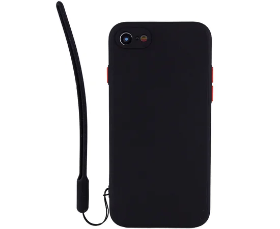 Чехол TPU Square Full Camera для Apple iPhone 7 / 8 / SE (2020) (4.7") Черный