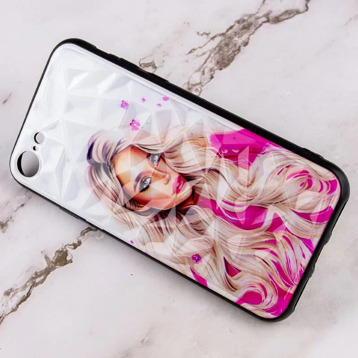 TPU+PC чохол Prisma Ladies для Apple iPhone 7 / 8 / SE (2020) (4.7") Pink