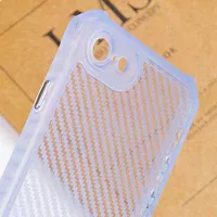 Чехол TPU Ease Carbon color series для Apple iPhone 7 / 8 / SE (2020) (4.7") Синий / Прозрачный