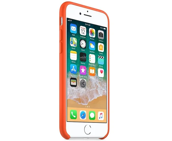 Чехол Silicone case (AAA) для Apple iPhone 7 / 8 (4.7") Оранжевый / Spice Orange