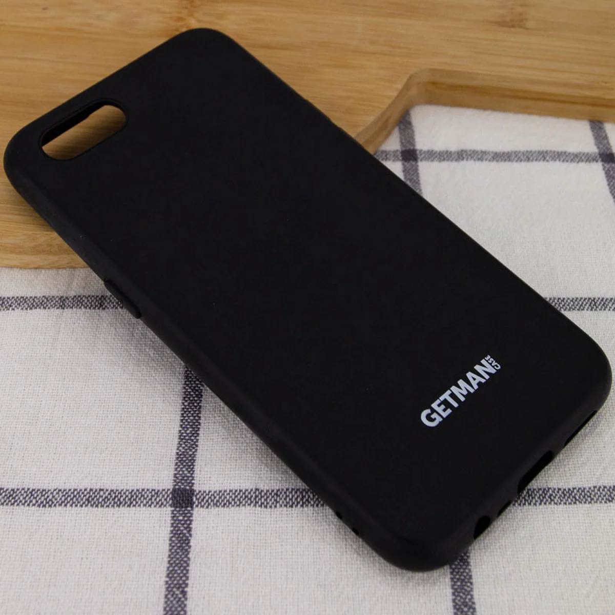 Чохол Silicone Case GETMAN for Magnet для Apple iPhone 7/8 / SE (2020) (4.7 ") Чорний / Black