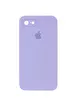 Чохол Silicone Case Square Full Camera Protective (AA) для Apple iPhone 7/8 / SE (2020) (4.7 ") Бузковий / Dasheen