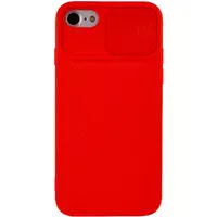 Чехол Camshield Square TPU со шторкой для камеры для Apple iPhone 7 / 8 / SE (2020) (4.7") Красный