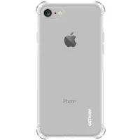 TPU чохол GETMAN Ease logo посилені кути для Apple iPhone 7/8 / SE (2020) (4.7 ") Прозорий / Transparent