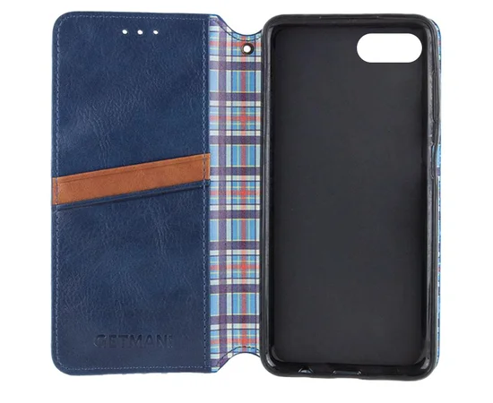 Шкіряний чохол-книжка GETMAN Cubic (PU) для Apple iPhone 7/8/SE (2020) (4.7") Синій