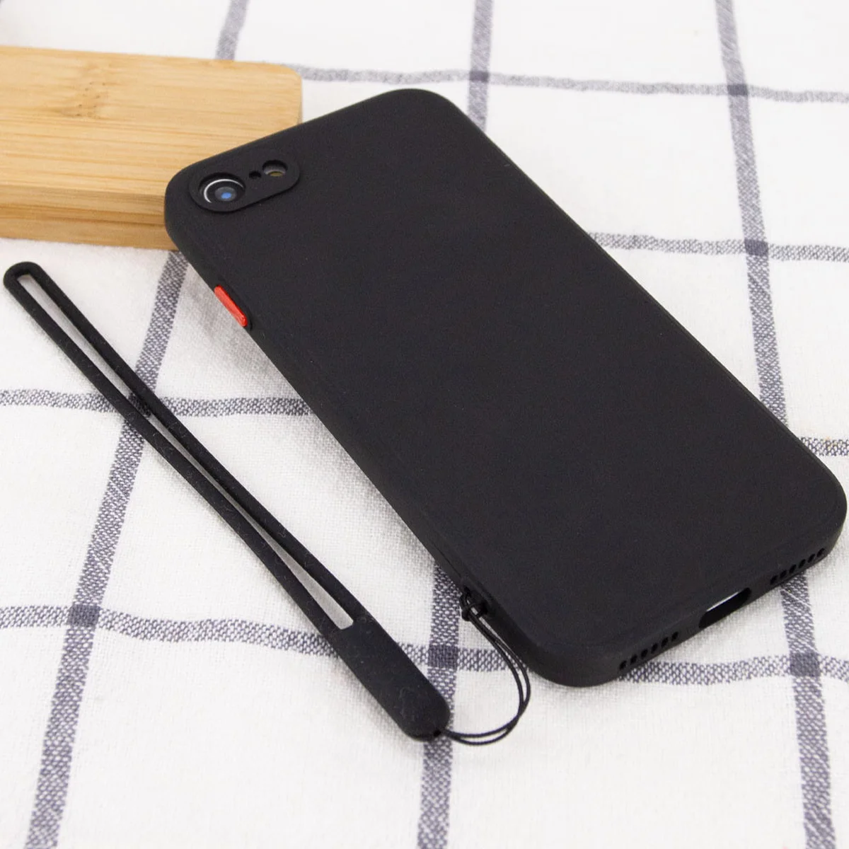 Чохол TPU Square Full Camera для Apple iPhone 7/8 / SE (2020) (4.7 ") Чорний