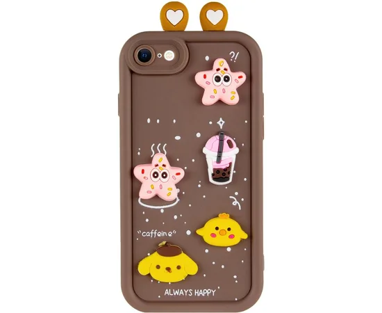 Чехол TPU Toys Case with Ears для Apple iPhone 7 / 8 / SE (2020) / SE (2022) (4.7") Brown