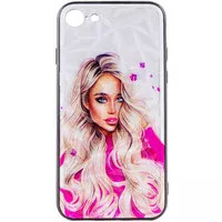 TPU+PC чохол Prisma Ladies для Apple iPhone 7 / 8 / SE (2020) (4.7") Pink