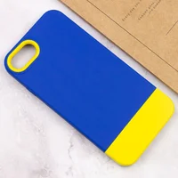 Чехол TPU+PC Bichromatic для Apple iPhone 7 / 8 / SE (2020) (4.7") Navy Blue / Yellow
