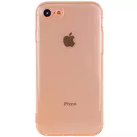 Матовый полупрозрачный TPU чехол с защитой камеры для Apple iPhone 7 / 8 / SE (2020) (4.7") Оранжевый / Orange