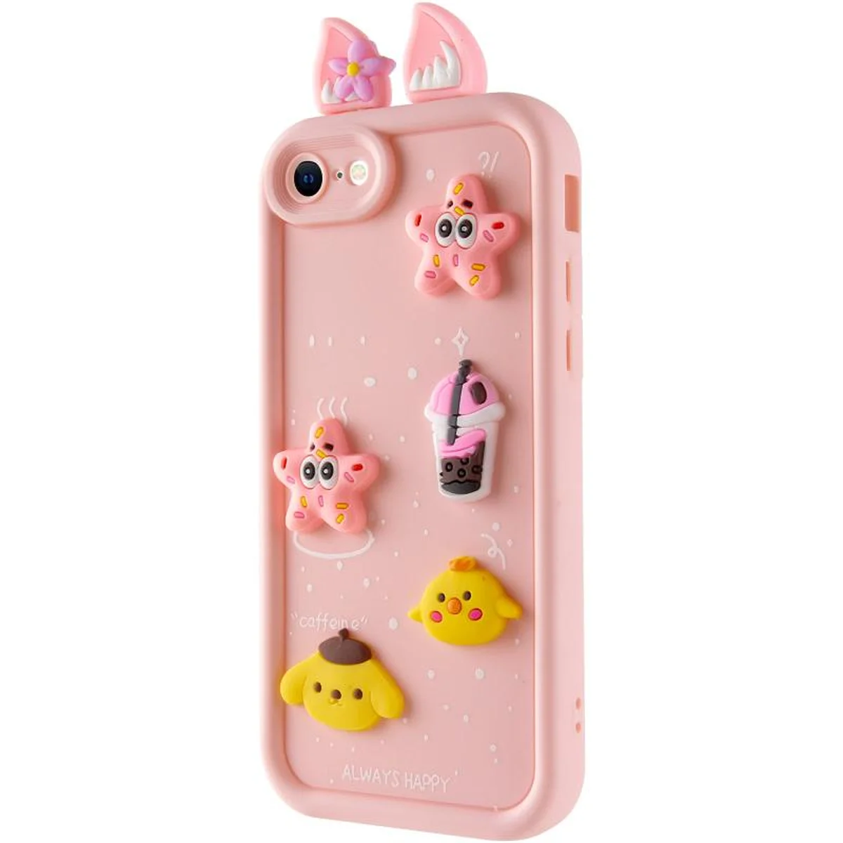 Чехол TPU Toys Case with Ears для Apple iPhone 7 / 8 / SE (2020) / SE (2022) (4.7") Light Pink