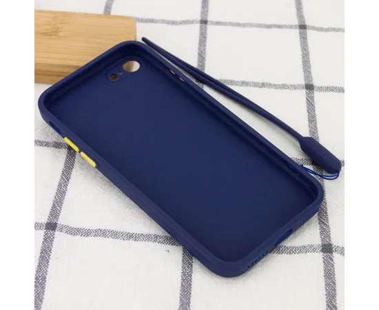 Чехол TPU Square Full Camera для Apple iPhone 7 / 8 / SE (2020) (4.7") Синий