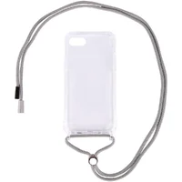 Чехол TPU Crossbody Transparent для Apple iPhone 7 / 8 / SE (2020)(4.7") Серый