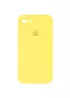 Чехол Silicone Case Square Full Camera Protective (AA) для Apple iPhone 7 / 8 / SE (2020) (4.7") Желтый / Yellow