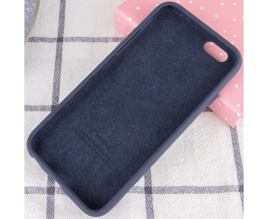 Чохол Silicone case (A) (з закритим низом) для Apple iPhone 7/8 (4.7 ") Темний Синій / Midnight Blue