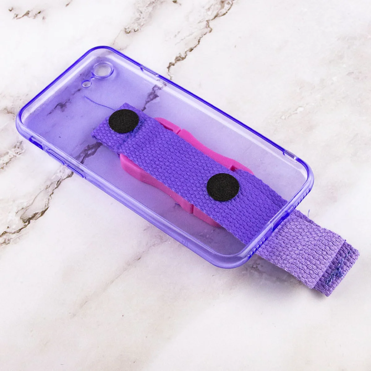 Чехол Handfree с цветным ремешком для Apple iPhone 7 / 8 / SE (2020) (4.7") Фиолетовый