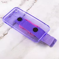 Чехол Handfree с цветным ремешком для Apple iPhone 7 / 8 / SE (2020) (4.7") Фиолетовый