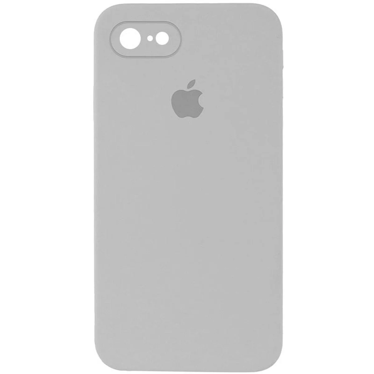 Чехол Silicone Case Square Full Camera Protective (AA) для Apple iPhone 7/8/SE (2020) (4.7") Серый / Light Grey