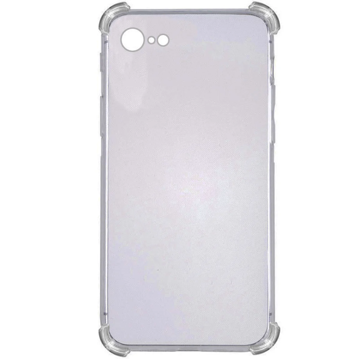 TPU чехол GETMAN Ease logo усиленные углы для Apple iPhone 7 / 8 / SE (2020) (4.7") Серый (прозрачный)