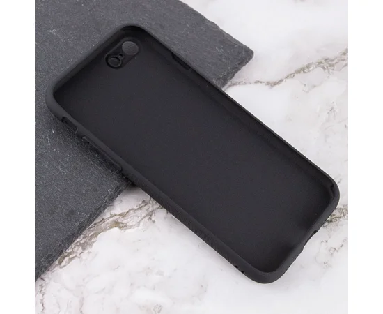 TPU+Glass чехол Matte Candy Full camera для Apple iPhone 7 / 8 / SE (2020) (4.7") Черный