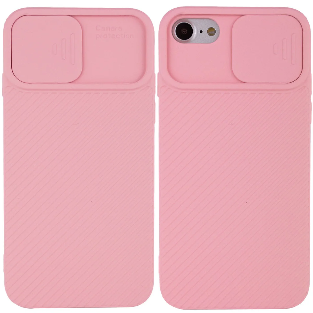 Чохол Camshield Square TPU зі шторкою для камери для Apple iPhone 7/8 / SE (2020) (4.7 ") Rose Gold