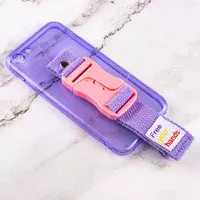 Чехол Handfree с цветным ремешком для Apple iPhone 7 / 8 / SE (2020) (4.7") Фиолетовый