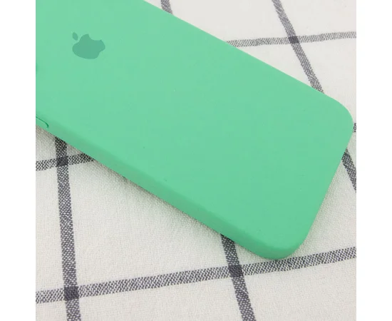 Чохол Silicone Case Square Full Camera Protective (AA) для Apple iPhone 7/8 / SE (2020) (4.7 ") Зелений / Spearmint