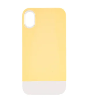 Чохол TPU+PC Bichromatic для Apple iPhone X / XS (5.8") Creamy-yellow / White