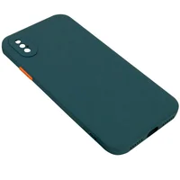 Чехол TPU Square Full Camera для Apple iPhone X / XS (5.8") Зеленый