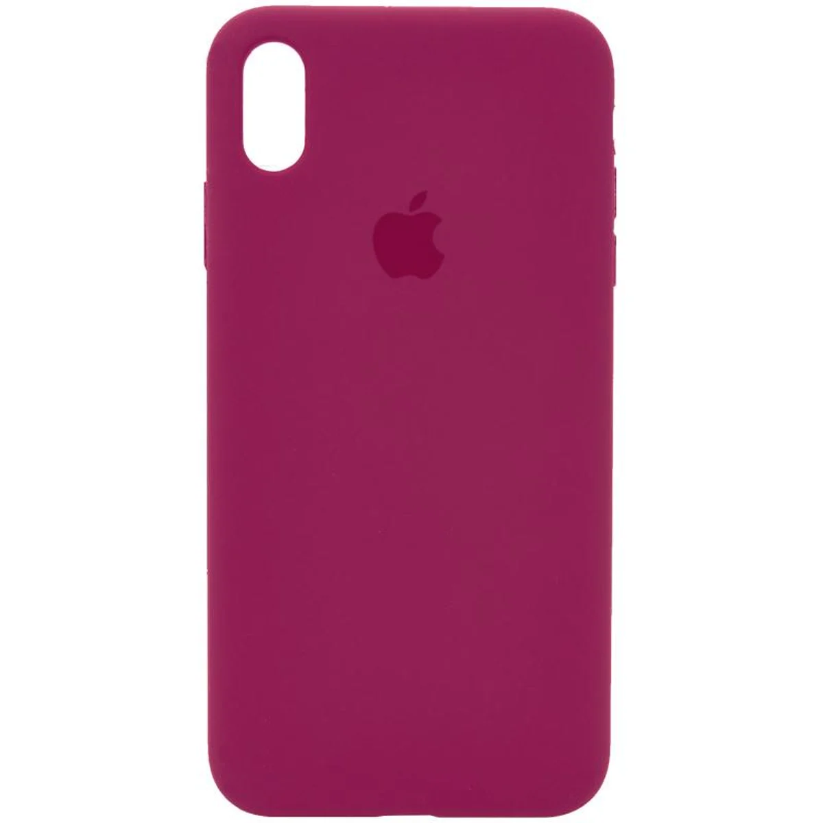 Чехол Silicone Case Full Protective (AA) для Apple iPhone X / XS (5.8") Красный / Rose Red