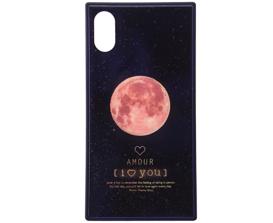 TPU+Glass чехол YCT прямоугольный для Apple iPhone X/XS Луна