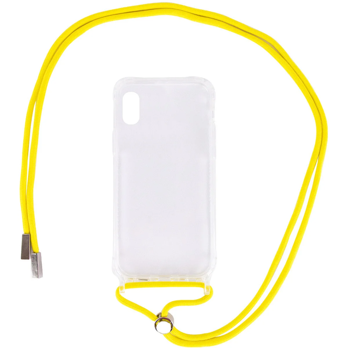 Чохол TPU Crossbody Transparent для Apple iPhone X / XS (5.8 ") Жовтий