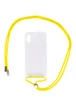 Чехол TPU Crossbody Transparent для Apple iPhone X / XS (5.8") Желтый