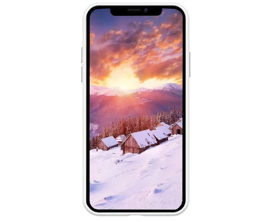 Чехол Silicone case (A) (с закрытым низом) для Apple iPhone X/XS Белый / White