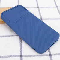 Чехол Camshield Square TPU со шторкой для камеры для Apple iPhone X / XS (5.8") Синий