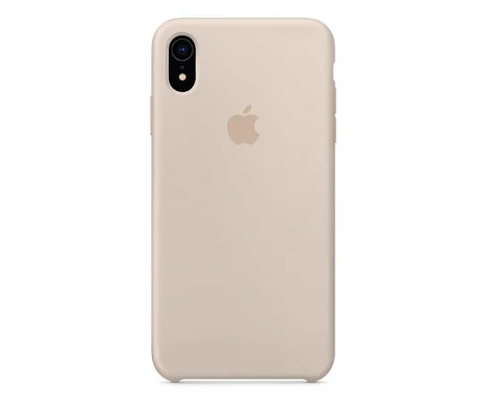 Чехол Silicone case (AAA) для Apple iPhone X/XS Серый / Stone