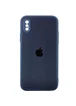 TPU+Glass чехол Matte Candy Full camera для Apple iPhone X / XS (5.8") Синий