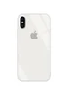 TPU+Glass чехол GLOSSY Logo series для Apple iPhone X (5.8") / XS Белый / White