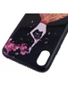 TPU чехол Magic Girl со стразами для Apple iPhone X/XS Черный / Лепестки