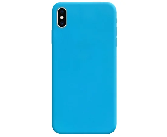 Силиконовый чехол Candy для Apple iPhone X / XS (5.8") Голубой