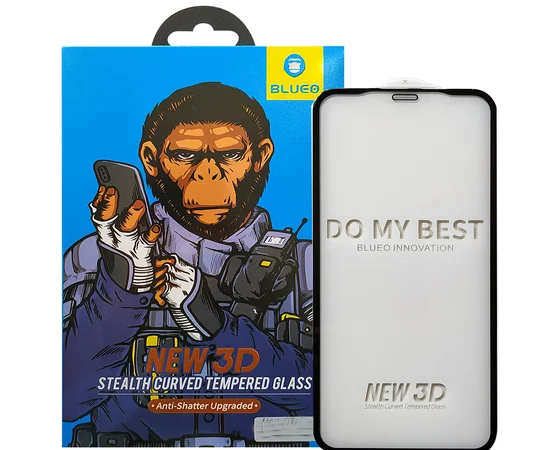 Защитное 3D стекло Blueo Stealth Series для Apple iPhone X / XS / 11 Pro Черное