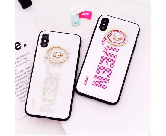 TPU+Glass чехол TYBOMB Queen для Apple iPhone X / XS (5.8") pink