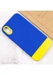 Чехол TPU+PC Bichromatic для Apple iPhone X / XS (5.8") Navy Blue / Yellow